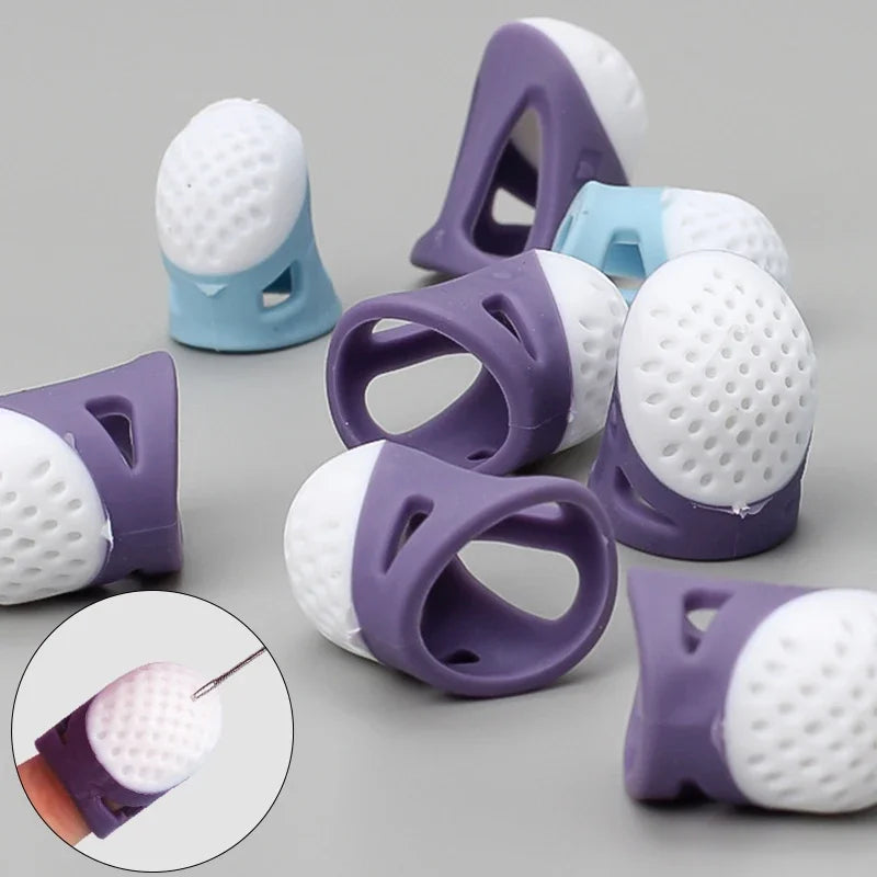 Silicone Thimble Finger Protectors – Anti-Slip Sewing Covers