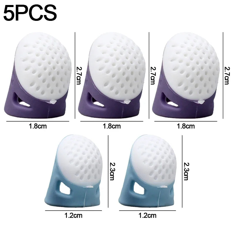 Silicone Thimble Finger Protectors – Anti-Slip Sewing Covers