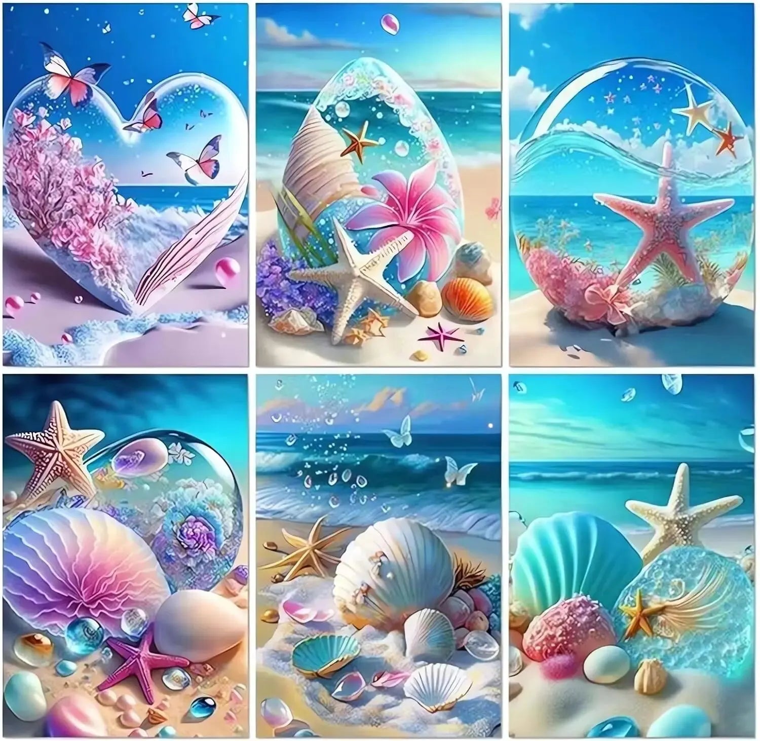 Starfish 5D Diamond Painting – Fantasy Seaside Mosaic Kit