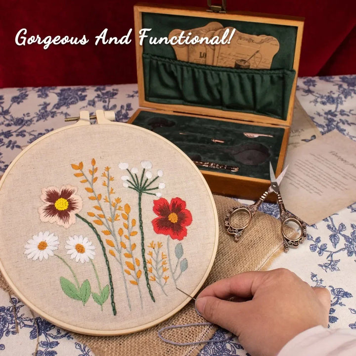Vintage Sewing Kit – Retro Scissors & Needle Set