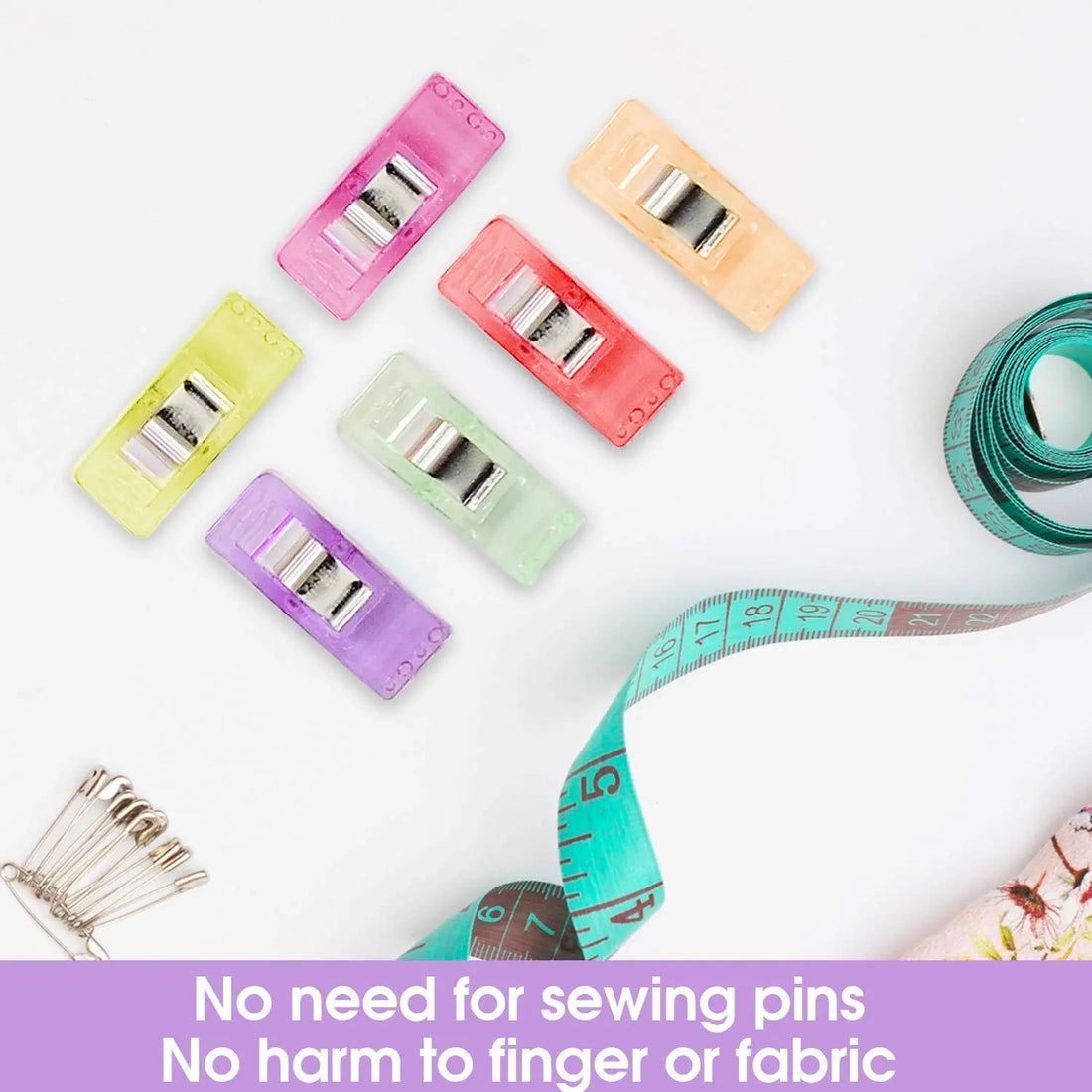 10-50pcs Multipurpose Sewing Clips – Plastic Craft & Quilting Clamps