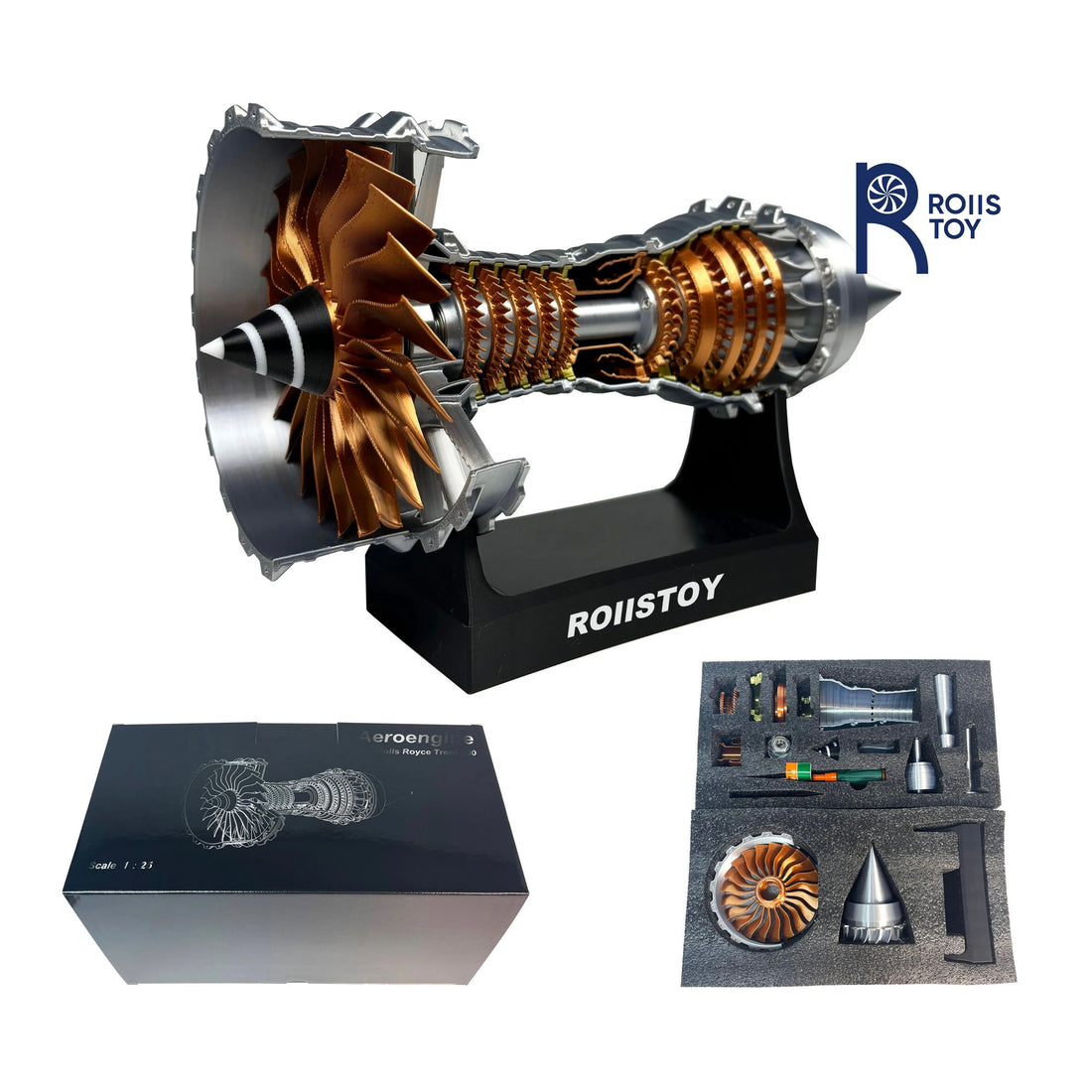 Turbofan Engine DIY Model – Educational Mechanical Aircraft Kit