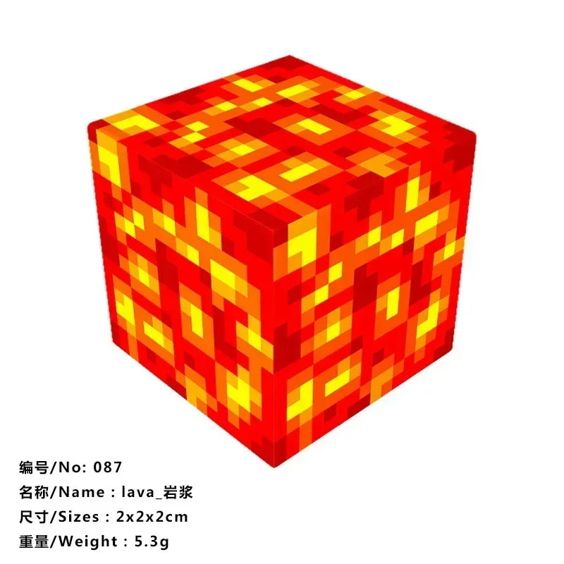 5pcs Magnetic Cube Blocks – Minecraft-Inspired Puzzle Toy Set