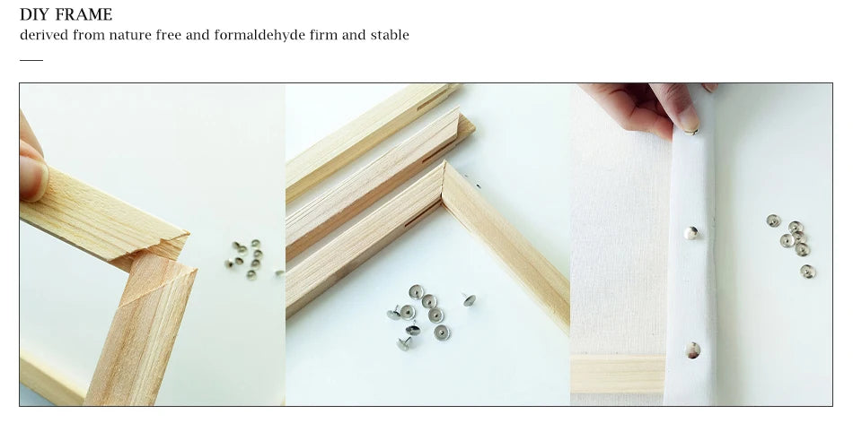 City Landscape Paint by Numbers – Framed DIY Canvas Art Kit for Adults