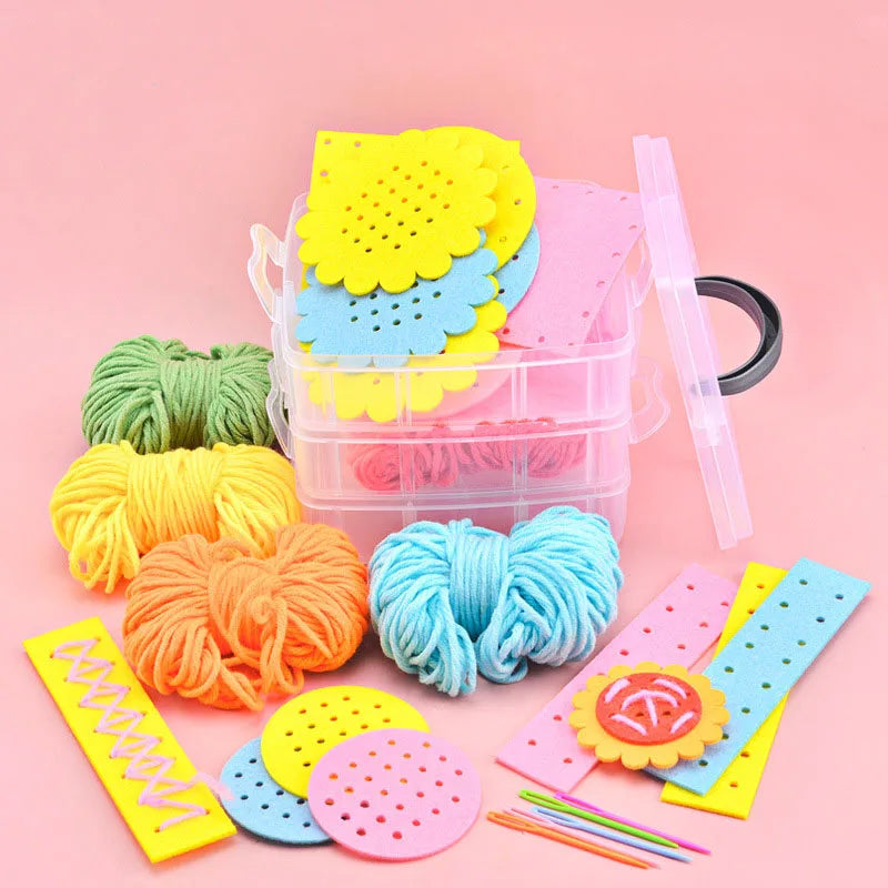 Children’s DIY Sewing Kit – Educational Felt Animal Craft Set