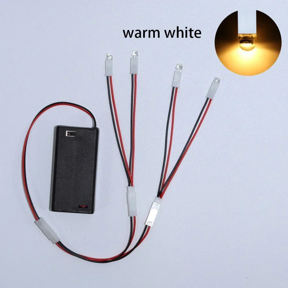 LED Mini Night Light – Battery-Powered DIY Model Lamp