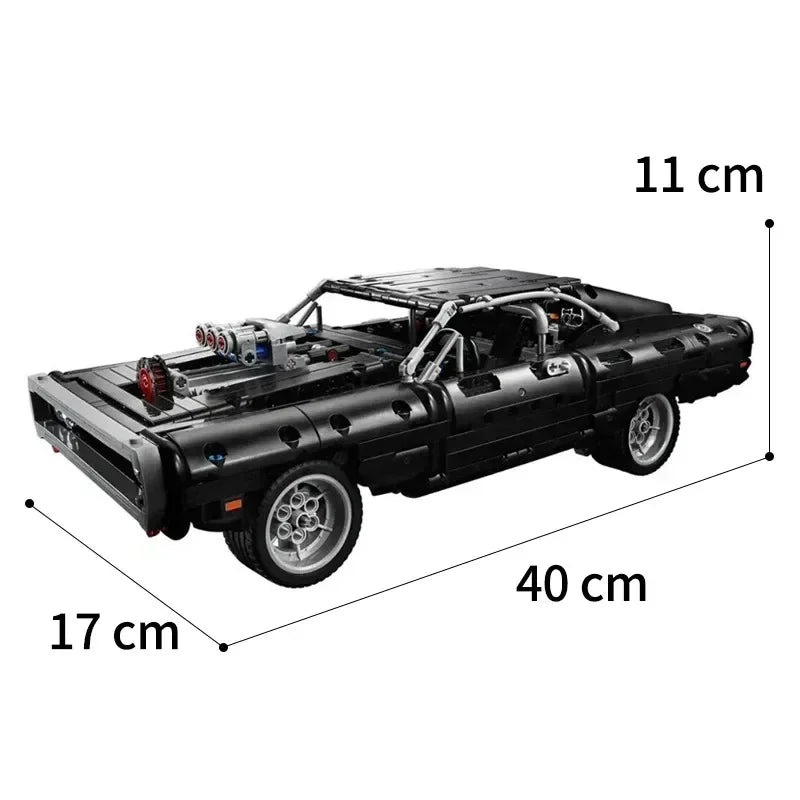 1077pcs Technical Racing Car Model – Collector’s DIY Build Set