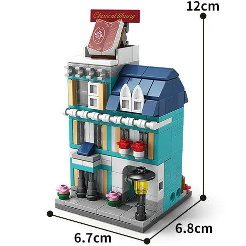 Mini City Street Snack Shop Blocks – Compatible Building Set