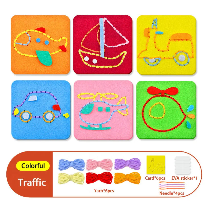 Children’s DIY Sewing Kit – Educational Felt Animal Craft Set