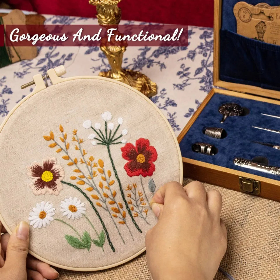 Vintage Sewing Kit – Retro Scissors & Needle Set