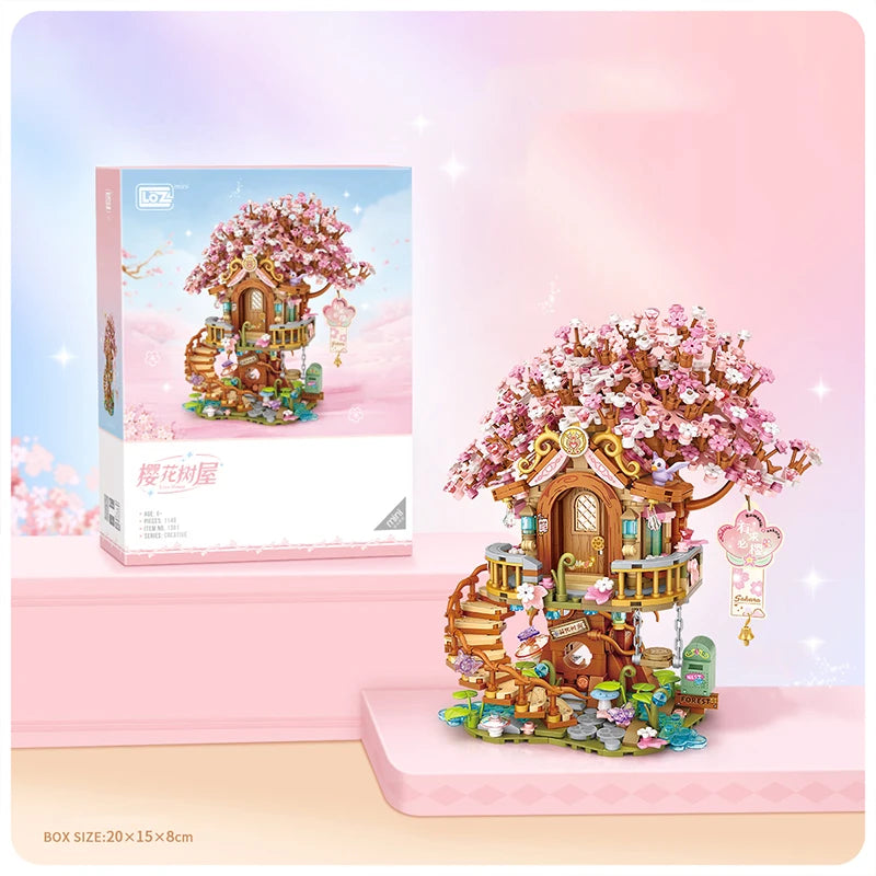 Street View Building Block Set – Mini Shops & Tea House Models