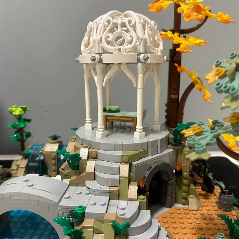 6167PCS Valley Castle Building Blocks – MOC Street Series Model Set